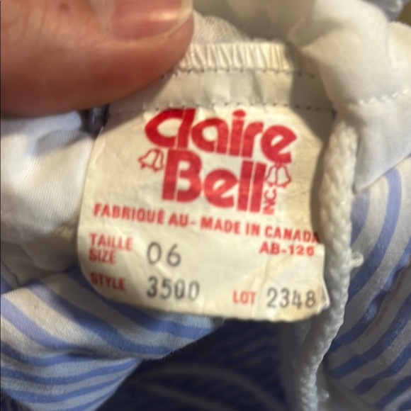 Vintage Blue and White Quilted Sleep Sack Pajamas - Picture 2 of 2